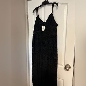 NWT Torrid Size 2 Mesh Tiered Maxi Dress